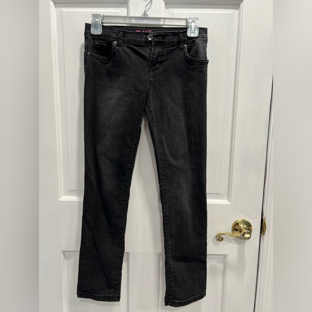 CHILDREN'S PLACE Black Denim Skinny Jeans SIZES 10 GIRLS Pre Loved EXCELLENT